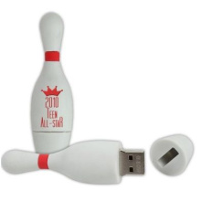Custom made USB stick bowling pin - Topgiving